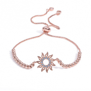Bracelet soleil rose